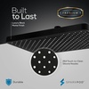 image:imageSparkPod 10 Inch Round Rain Shower Head  Ceiling or Wall Mount Rainfall Shower Head  Large Coverage Showerhead  Brass Ball Joint with 360 Adjustment  1Min Install Elegant Brushed Nickel3  Midnight Black Matte 12 Inch Rectangle