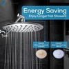 image:imageSparkPod 95 Inch Large Rain Shower Head  Luxury Rainfall Shower Head  High Pressure Showerhead Full Body Coverage with AntiClog Silicone Nozzles No Hassle Easy Install 12 NPT Chrome1  Luxury Polished Chrome