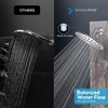 image:imageSparkPod 95 Inch Large Rain Shower Head  Luxury Rainfall Shower Head  High Pressure Showerhead Full Body Coverage with AntiClog Silicone Nozzles No Hassle Easy Install 12 NPT Chrome1  Luxury Polished Chrome