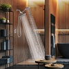 image:imageSparkPod Dual Shower Head  8 High Pressure 55Mode Rain Shower Heads with Handheld Spray Combo  Rainfall Handheld amp Dual Mode  Easy Install 3Way Showerhead with Hose amp Holder Brushed Nickel1 Luxury Polished Chrome  55Mode