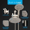 image:imageSparkPod Dual Shower Head  8 High Pressure 55Mode Rain Shower Heads with Handheld Spray Combo  Rainfall Handheld amp Dual Mode  Easy Install 3Way Showerhead with Hose amp Holder Brushed Nickel2 Elegant Brushed Nickel  55Mode