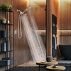 image:imageSparkPod Dual Shower Head  8 High Pressure 55Mode Rain Shower Heads with Handheld Spray Combo  Rainfall Handheld amp Dual Mode  Easy Install 3Way Showerhead with Hose amp Holder Brushed Nickel2 Elegant Brushed Nickel  55Mode