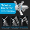 image:imageSparkPod Dual Shower Head  8 High Pressure 55Mode Rain Shower Heads with Handheld Spray Combo  Rainfall Handheld amp Dual Mode  Easy Install 3Way Showerhead with Hose amp Holder Brushed Nickel1 Luxury Polished Chrome  55Mode