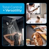 image:imageSparkPod Dual Shower Head  8 High Pressure 55Mode Rain Shower Heads with Handheld Spray Combo  Rainfall Handheld amp Dual Mode  Easy Install 3Way Showerhead with Hose amp Holder Brushed Nickel1 Luxury Polished Chrome  55Mode