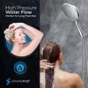 image:imageSparkPod High Pressure Handheld Shower Head with Hose Huge 6Inch Face Rain Shower with Extra Long 6 ft Hose and Premium Adjustable Bracket Luxury Design Toolless 1Min Installation Chrome1 Luxury Polished Chrome  Full Set