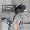 image:imageSparkPod High Pressure Handheld Shower Head with Hose Huge 6Inch Face Rain Shower with Extra Long 6 ft Hose and Premium Adjustable Bracket Luxury Design Toolless 1Min Installation Chrome1 Luxury Polished Chrome  Full Set