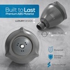 image:imageSparkPod High Pressure Shower Head 3 Inch Fixed Showerhead Chorme5 Charcoal Grey