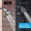 image:imageSparkPod High Pressure Shower Head 3 Inch Fixed Showerhead Chorme5 Charcoal Grey