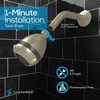 image:imageSparkPod High Pressure Shower Head 3 Inch Fixed Showerhead ChormeChrome