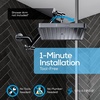 image:imageSparkPod Rain Shower Head 6 Inch Round Egyptian Gold FinishCharcoal Grey