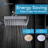 image:imageSparkPod Rain Shower Head 6 Inch Round Egyptian Gold FinishCharcoal Grey