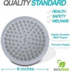image:imageSparkPod Rain Shower Head 6 Inch Round Egyptian Gold FinishCharcoal Grey