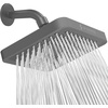 image:imageSparkPod Rain Shower Head 6 Inch Round Egyptian Gold FinishCharcoal Grey