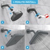 image:imageSparkPod Rain Shower Head 6 Inch Round Egyptian Gold FinishCharcoal Grey