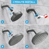 image:imageSparkPod Rain Shower Head 6 Inch Round Egyptian Gold FinishCharcoal Grey