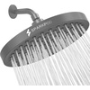 image:imageSparkPod Rain Shower Head 6 Inch Round Egyptian Gold FinishCharcoal Grey