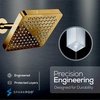 image:imageSparkPod Rain Shower Head 6 Inch Round Egyptian Gold FinishEgyptian Gold