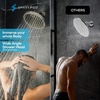 image:imageSparkPod Rain Shower Head 6 Inch Round Egyptian Gold FinishElegant Brushed Nickel