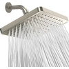 image:imageSparkPod Rain Shower Head 6 Inch Round Egyptian Gold FinishElegant Brushed Nickel