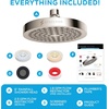 image:imageSparkPod Rain Shower Head 6 Inch Round Egyptian Gold FinishElegant Brushed Nickel