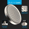 image:imageSparkPod Rain Shower Head 6 Inch Round Egyptian Gold FinishElegant Brushed Nickel