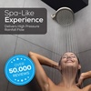 image:imageSparkPod Rain Shower Head 6 Inch Round Egyptian Gold FinishElegant Brushed Nickel