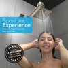 image:imageSparkPod Rain Shower Head 6 Inch Round Egyptian Gold FinishElegant Brushed Nickel