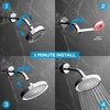 image:imageSparkPod Rain Shower Head 6 Inch Round Egyptian Gold FinishLuxury Polished Chrome