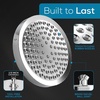 image:imageSparkPod Rain Shower Head 6 Inch Round Egyptian Gold FinishLuxury Polished Chrome