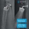 image:imageSparkPod Rain Shower Head 6 Inch Round Egyptian Gold FinishLuxury Polished Chrome
