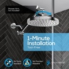 image:imageSparkPod Rain Shower Head 6 Inch Round Egyptian Gold FinishLuxury Polished Chrome