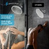 image:imageSparkPod Rain Shower Head 6 Inch Round Egyptian Gold FinishLuxury Polished Chrome
