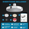 image:imageSparkPod Rain Shower Head 6 Inch Round Egyptian Gold FinishLuxury Polished Chrome