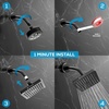 image:imageSparkPod Rain Shower Head 6 Inch Round Egyptian Gold FinishMidnight Black Matte