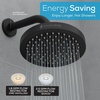 image:imageSparkPod Rain Shower Head 6 Inch Round Egyptian Gold FinishMidnight Black Matte