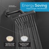 image:imageSparkPod Rain Shower Head 6 Inch Round Egyptian Gold FinishMidnight Black Matte