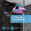image:imageSparkPod Rain Shower Head 6 Inch Round Egyptian Gold FinishRadiant Rainbow