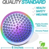 image:imageSparkPod Rain Shower Head 6 Inch Round Egyptian Gold FinishRadiant Rainbow