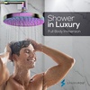 image:imageSparkPod Rain Shower Head 6 Inch Round Egyptian Gold FinishRadiant Rainbow