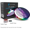 image:imageSparkPod Rain Shower Head 6 Inch Round Egyptian Gold FinishRadiant Rainbow