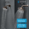 image:imageSparkPod Rain Shower Head 6 Inch Round Egyptian Gold FinishVintage Oil Rubbed Bronze
