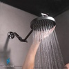 image:imageSparkPod Rain Shower Head 6 Inch Round Egyptian Gold FinishVintage Oil Rubbed Bronze