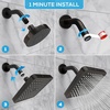 image:imageSparkPod Rain Shower Head 6 Inch Round Egyptian Gold FinishVintage Oil Rubbed Bronze