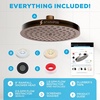 image:imageSparkPod Rain Shower Head 6 Inch Round Egyptian Gold FinishVintage Oil Rubbed Bronze