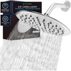 image:imageSparkPod 95 Inch Large Rain Shower Head  Luxury Rainfall Shower Head  High Pressure Showerhead Full Body Coverage with AntiClog Silicone Nozzles No Hassle Easy Install 12 NPT Chrome1  Luxury Polished Chrome