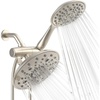 image:imageSparkPod Dual Shower Head  8 High Pressure 55Mode Rain Shower Heads with Handheld Spray Combo  Rainfall Handheld amp Dual Mode  Easy Install 3Way Showerhead with Hose amp Holder Brushed Nickel2 Elegant Brushed Nickel  55Mode