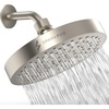 image:imageSparkPod Rain Shower Head 6 Inch Round Egyptian Gold FinishElegant Brushed Nickel