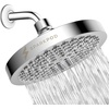 image:imageSparkPod Rain Shower Head 6 Inch Round Egyptian Gold FinishLuxury Polished Chrome