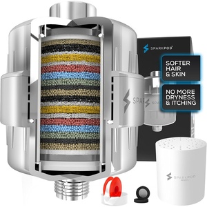 image:imageSparkPod 23Stage Shower Head Filter for Showerheads Polished Chrome1 Luxury Polished Chrome