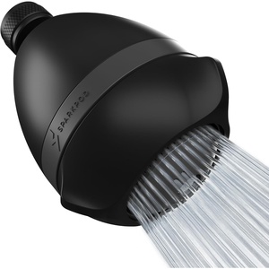 image:imageSparkPod High Pressure Shower Head 3 Inch Fixed Showerhead Chorme3 Midnight Black Matte
